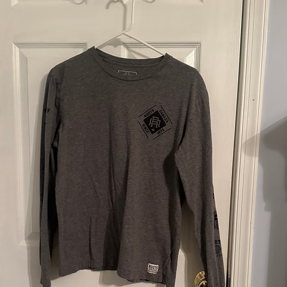 Roots Charcoal Long Sleeve Men's Tee